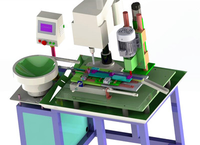 自动攻牙倒角机
